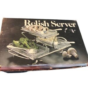 Leonard Silver Vintage Silverplated Relish Server